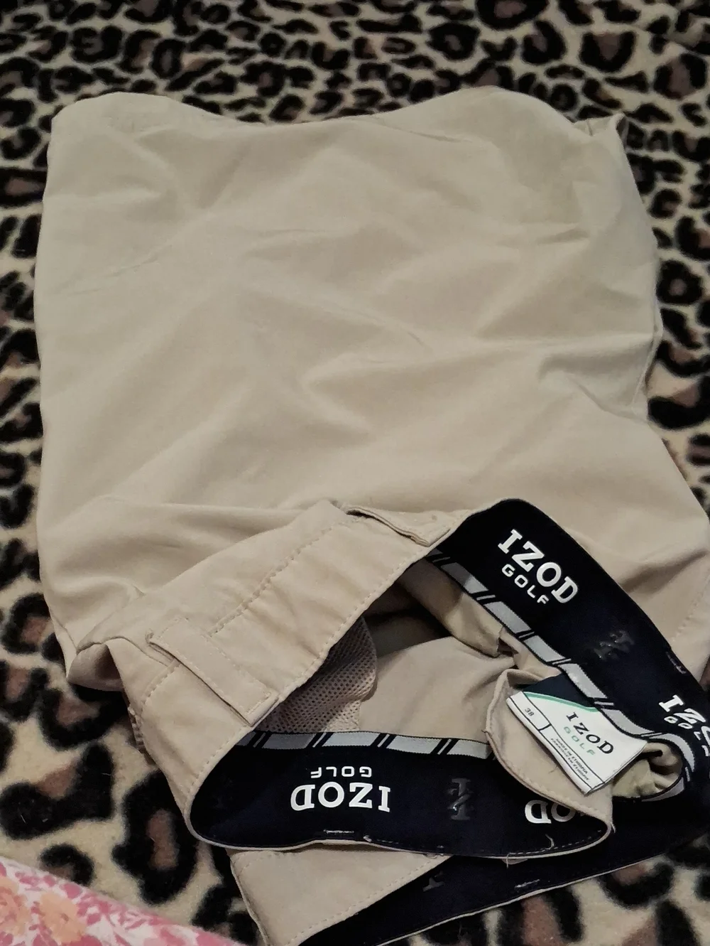 Izod Tan Golf Shorts